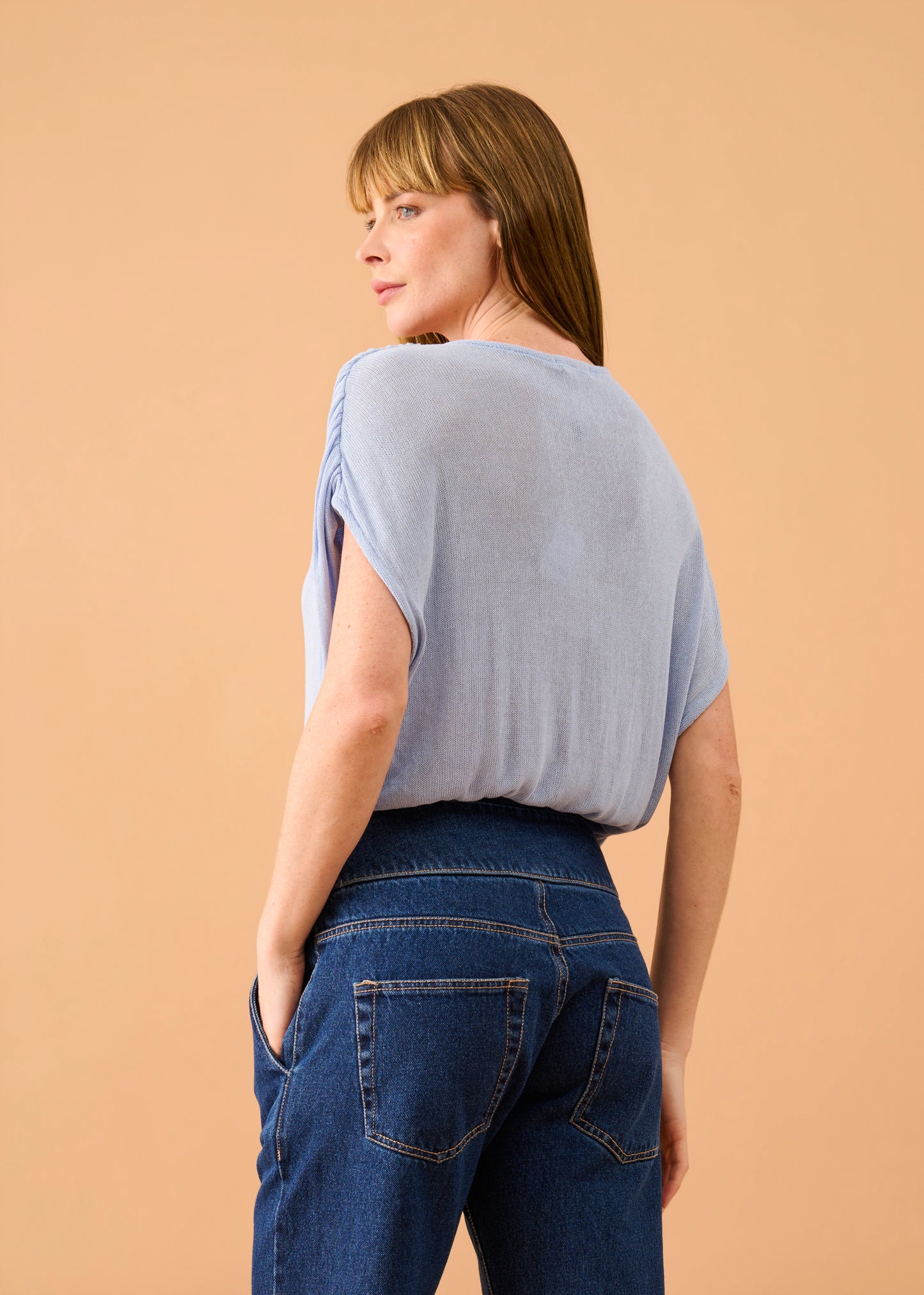 Blusa Leticia Tricot Azul Claro