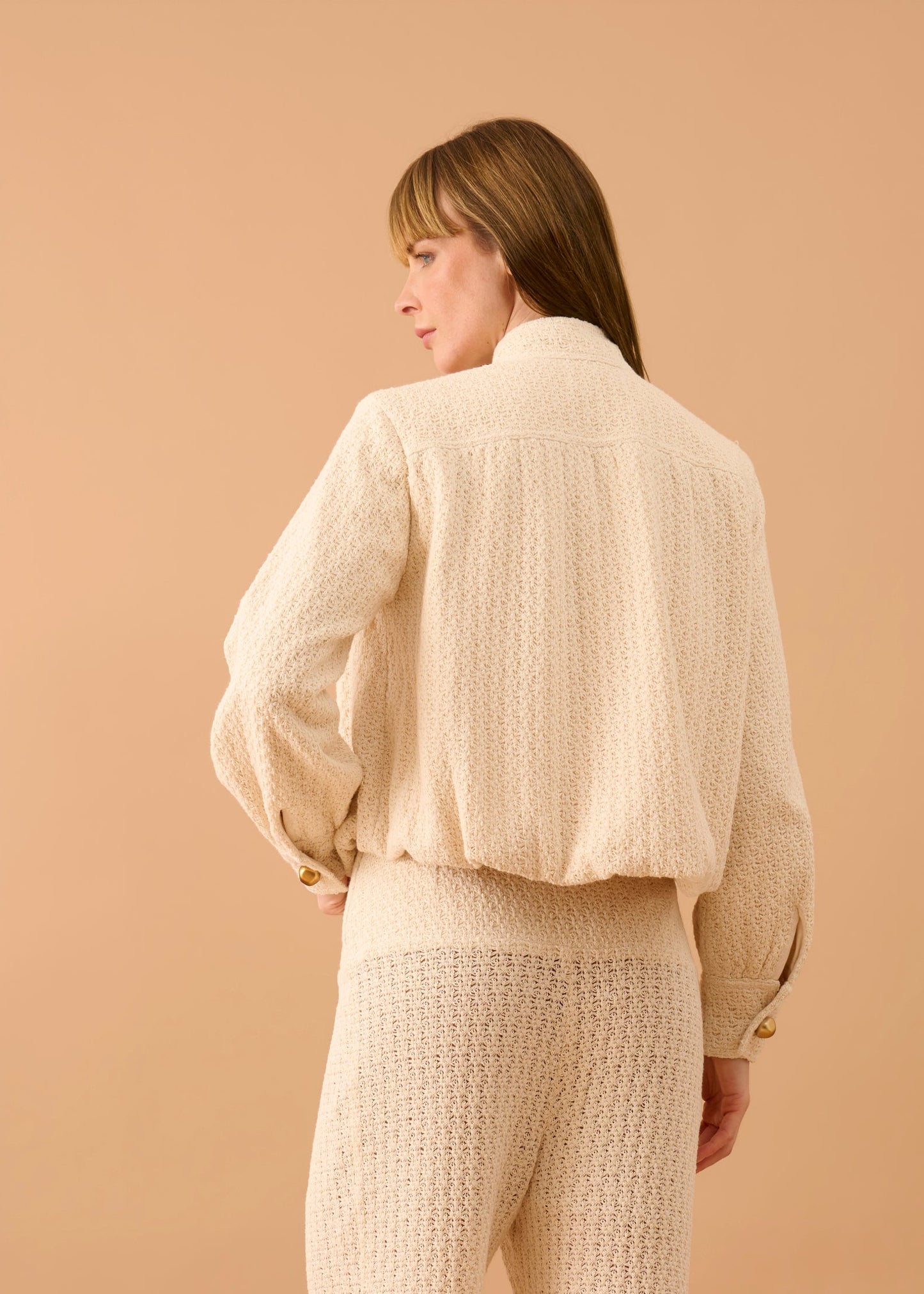Casaco Blanca Tricot Off White