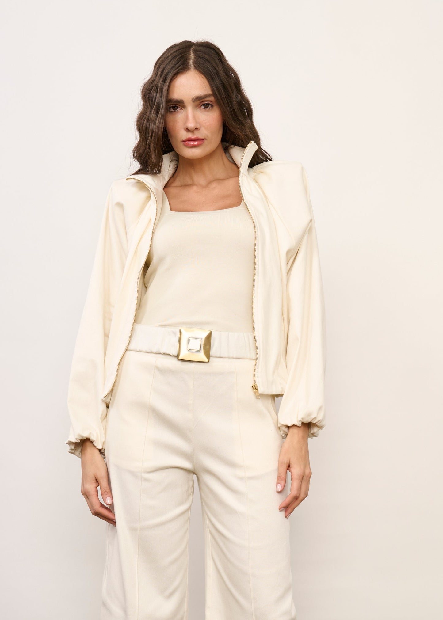 Casaco Tessia Off White