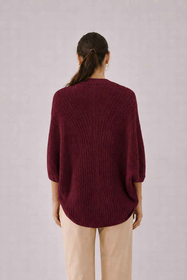 Casulo Tricot Vera Bordo