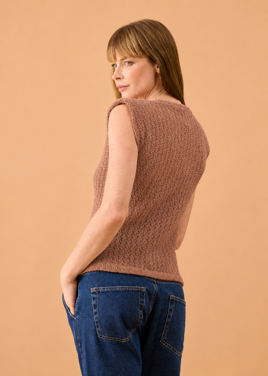 Blusa Olga Tricot Marrom