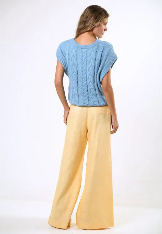 Pull Flora Azul