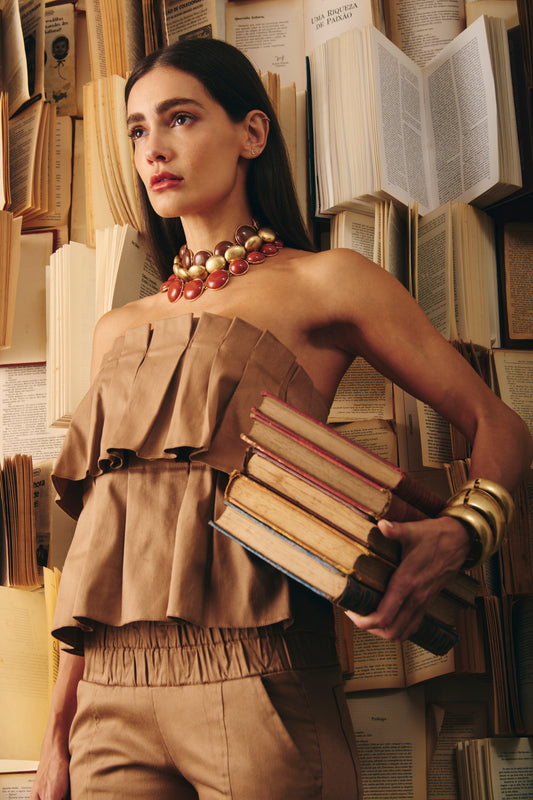 Blusa Joana Caramelo