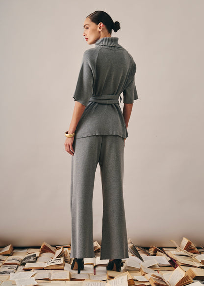 Conjunto Martina Tricot Cinza Mescla