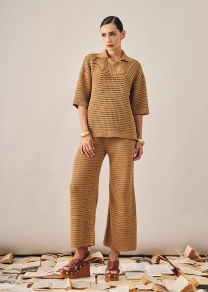 Conjunto Duda Tricot Bege