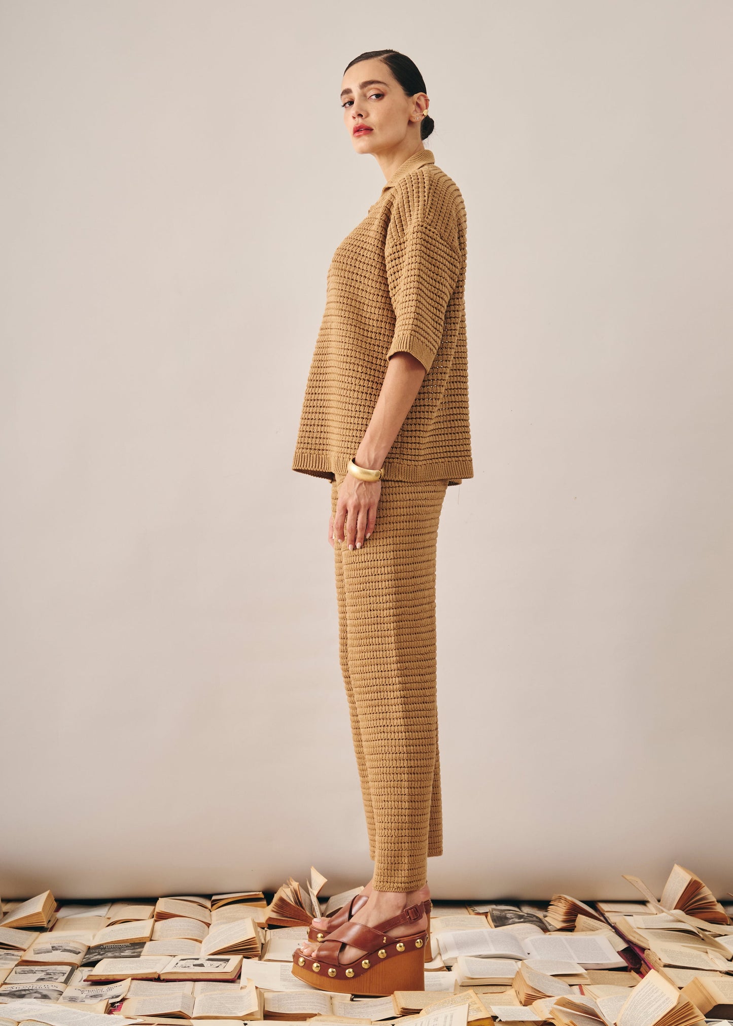 Conjunto Duda Tricot Bege