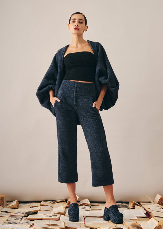 Casulo Serena Veludo Azul