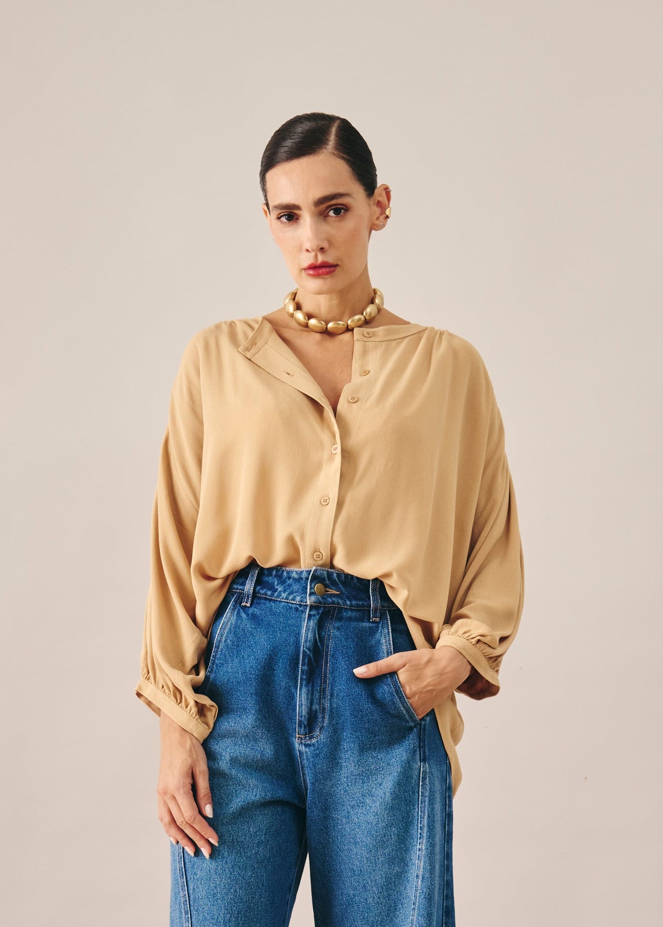 Blusa Babi Bege