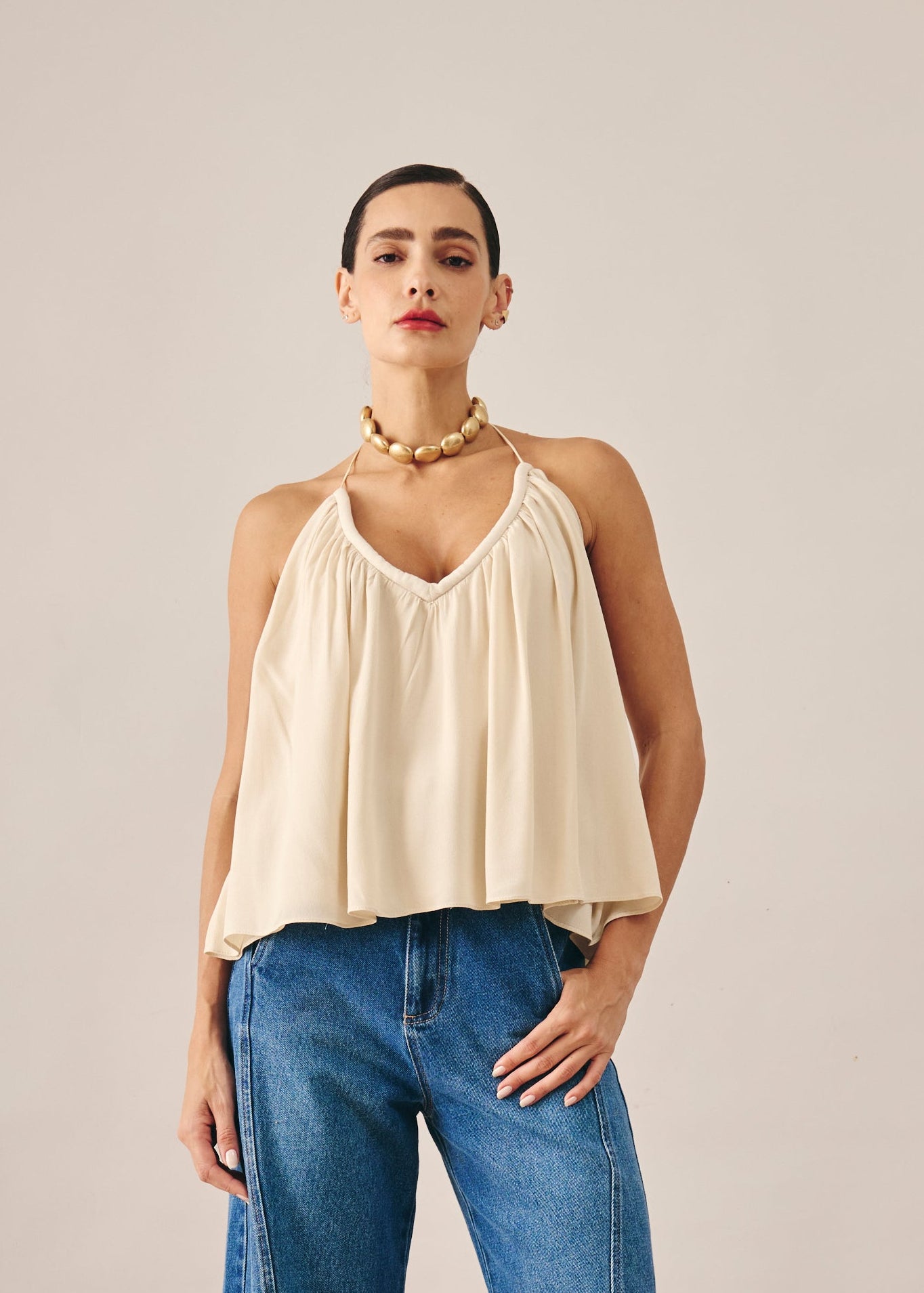 Blusa Eloá Manteiga