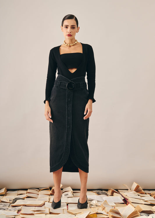 Blusa Isabella Tricot Preta