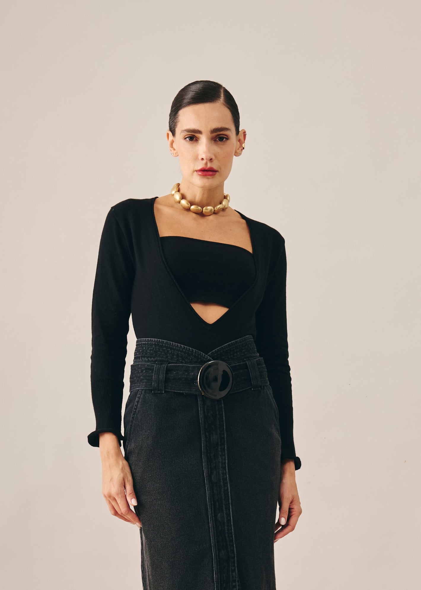 Blusa Isabella Tricot Preta