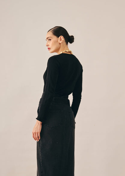 Blusa Isabella Tricot Preta