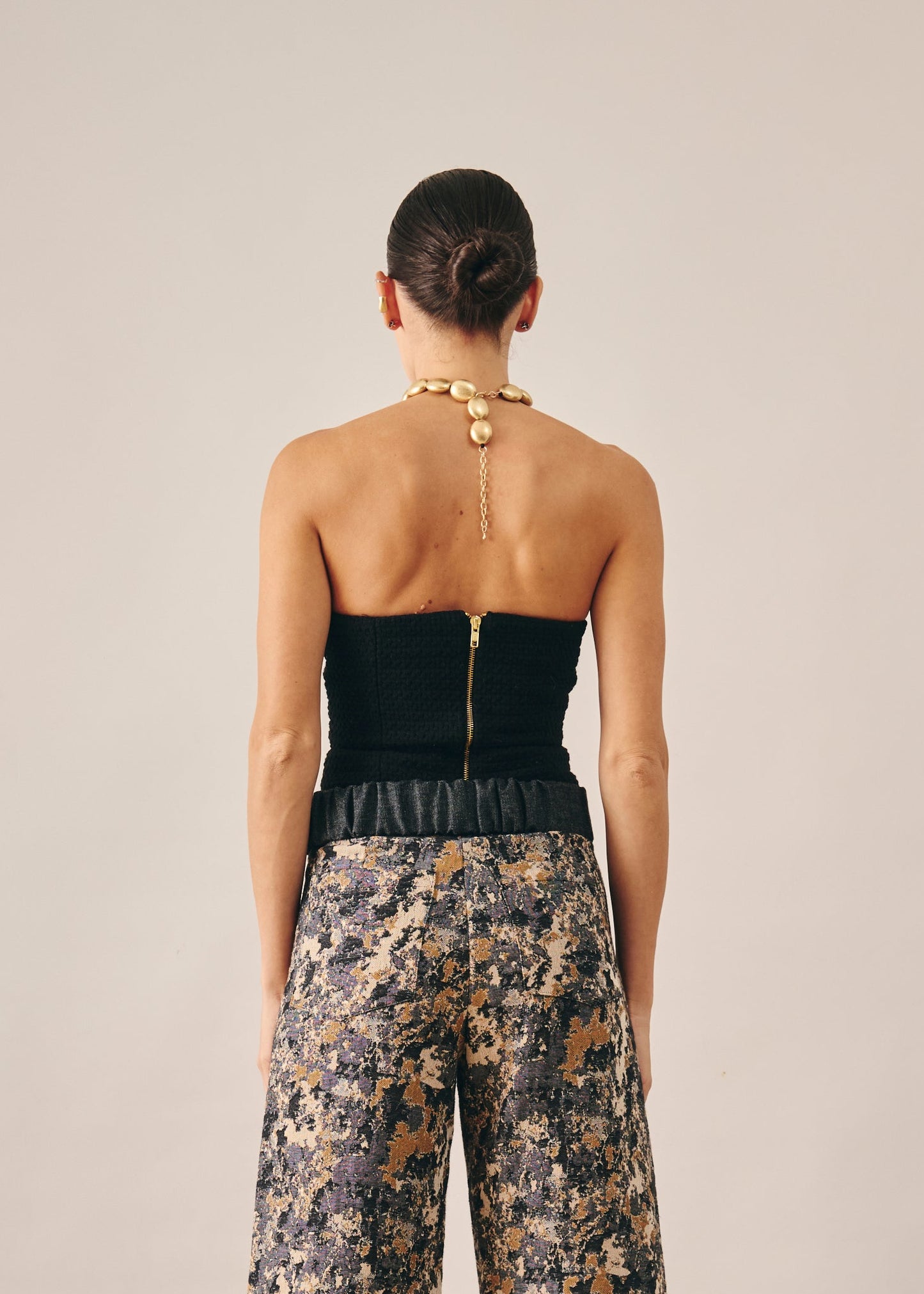 Top Ariela Tweed Preto