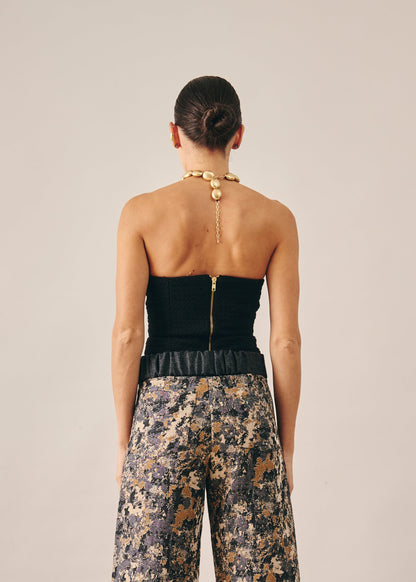 Top Ariela Tweed Preto