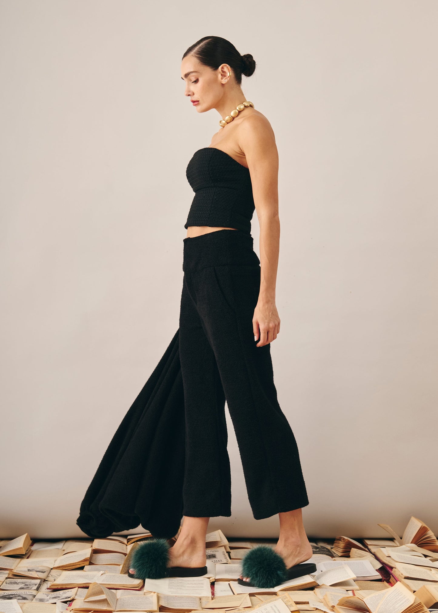 Calça Carol Veludo Preto