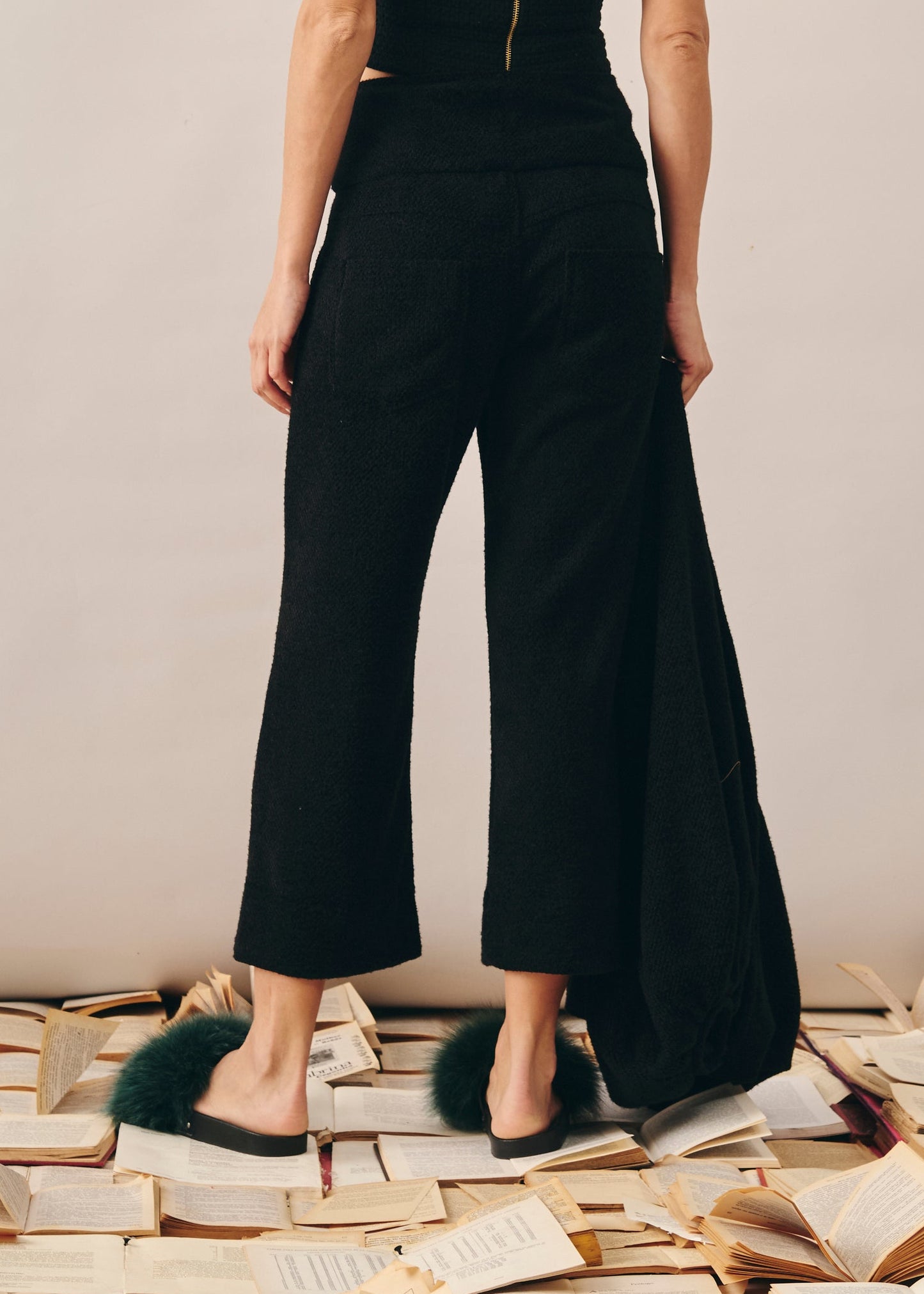 Calça Carol Veludo Preto