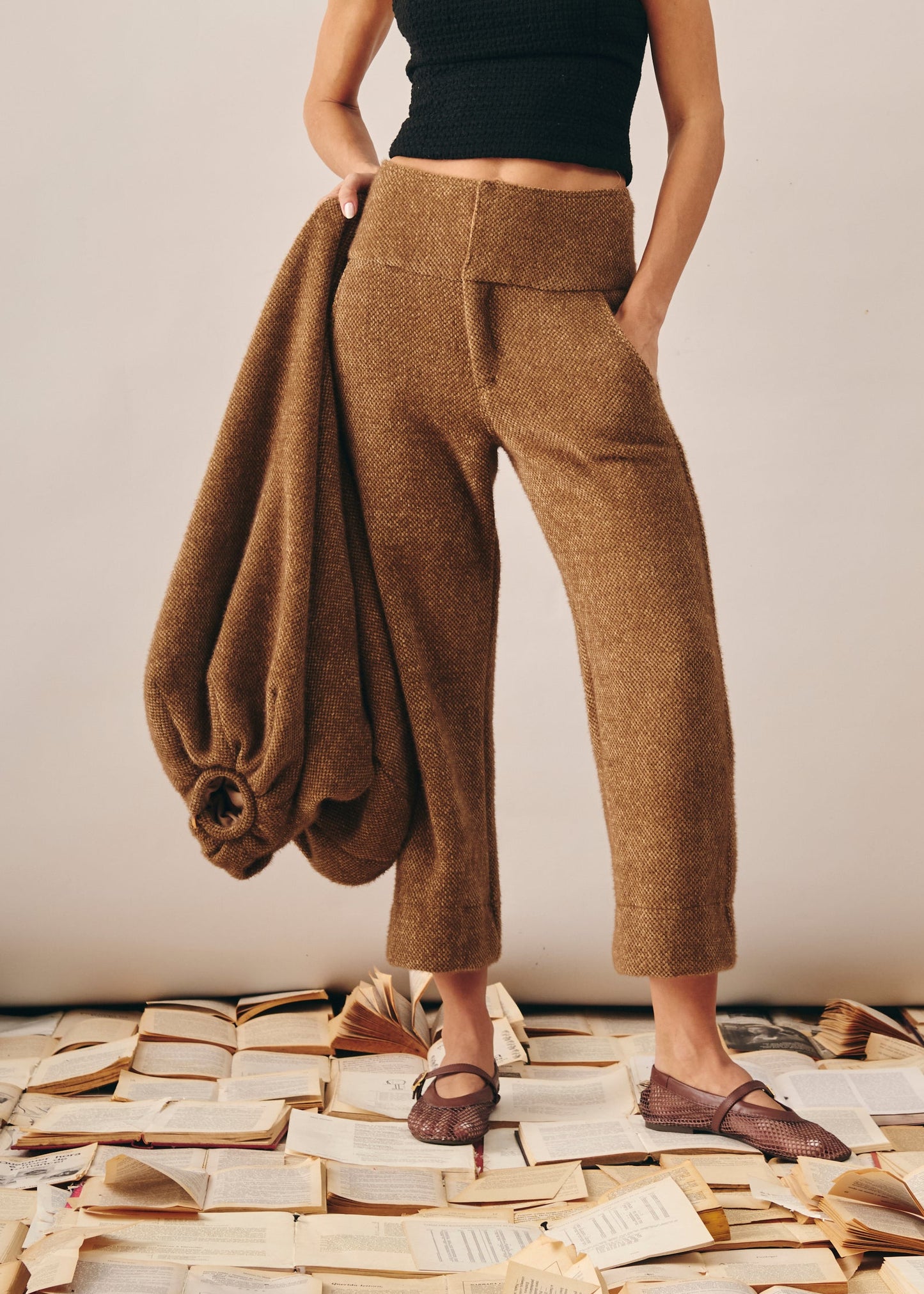 Calça Carol Veludo Marrom