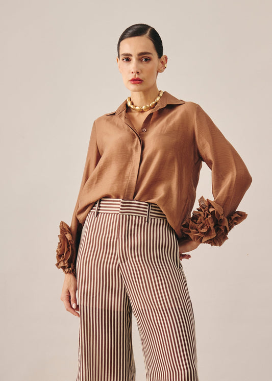 PRÉ-VENDA Camisa Camille Marrom