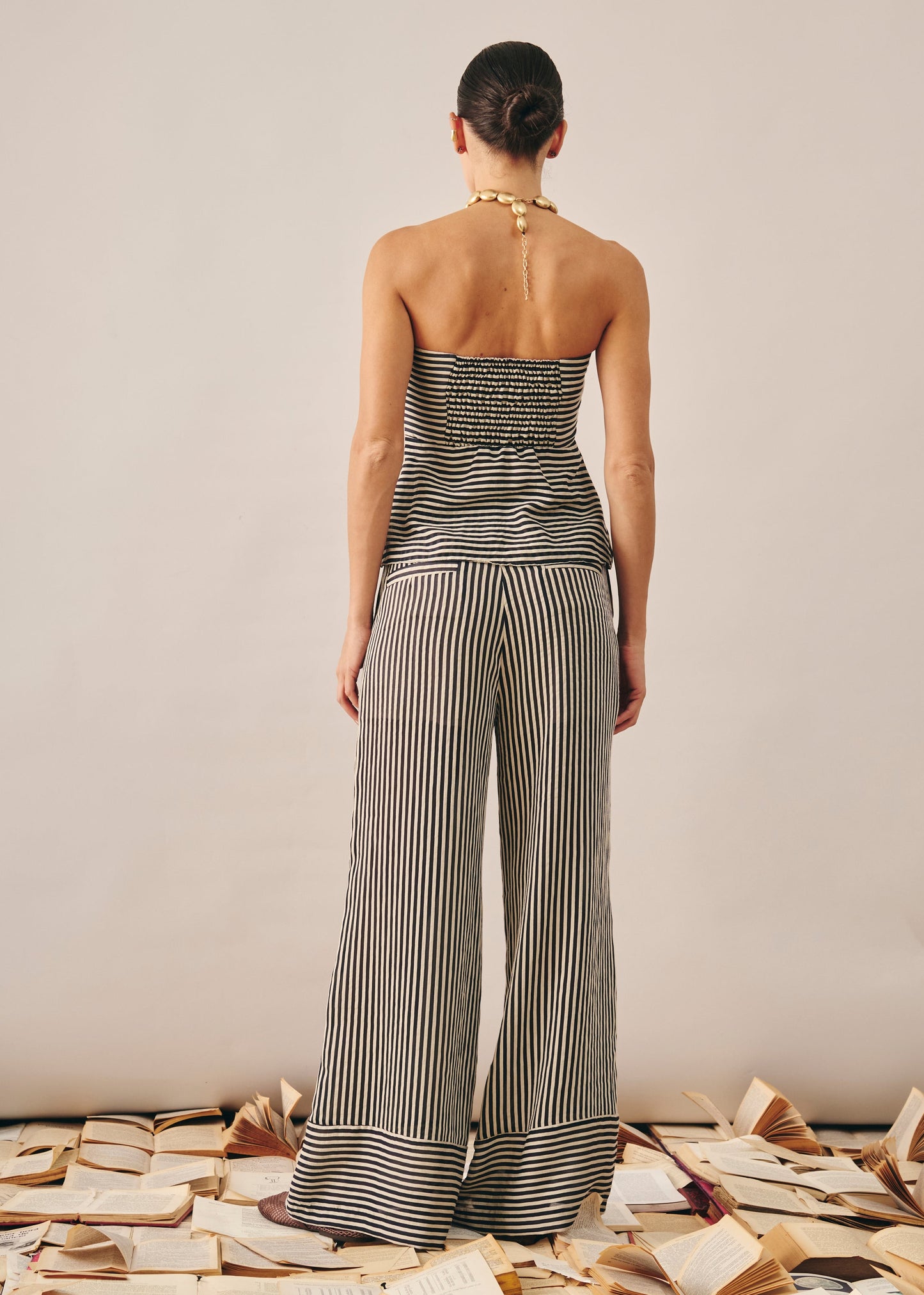 Calça Blair Listrado Preto