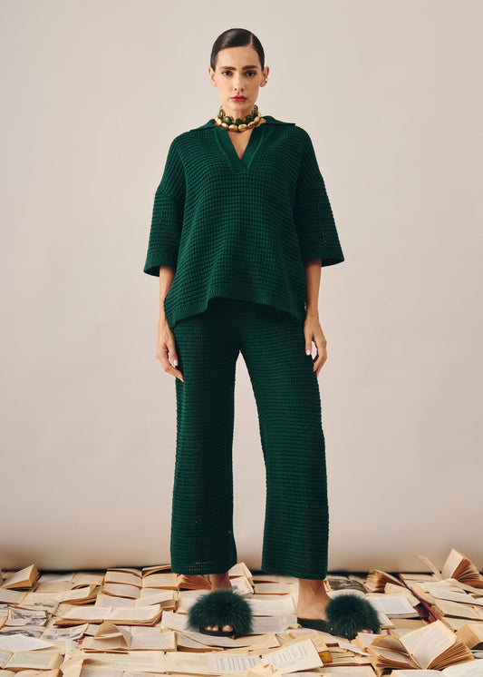 Conjunto Duda Tricot Verde