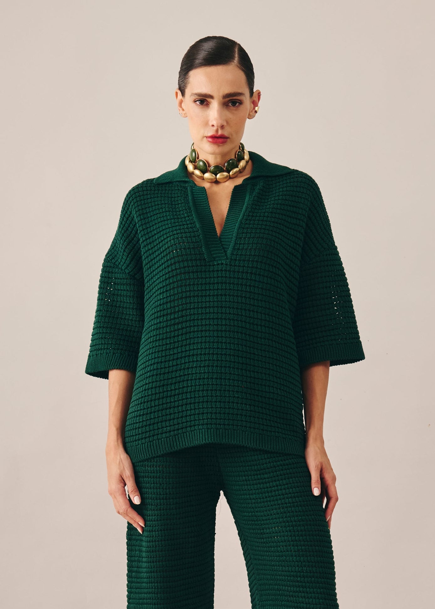 Conjunto Duda Tricot Verde