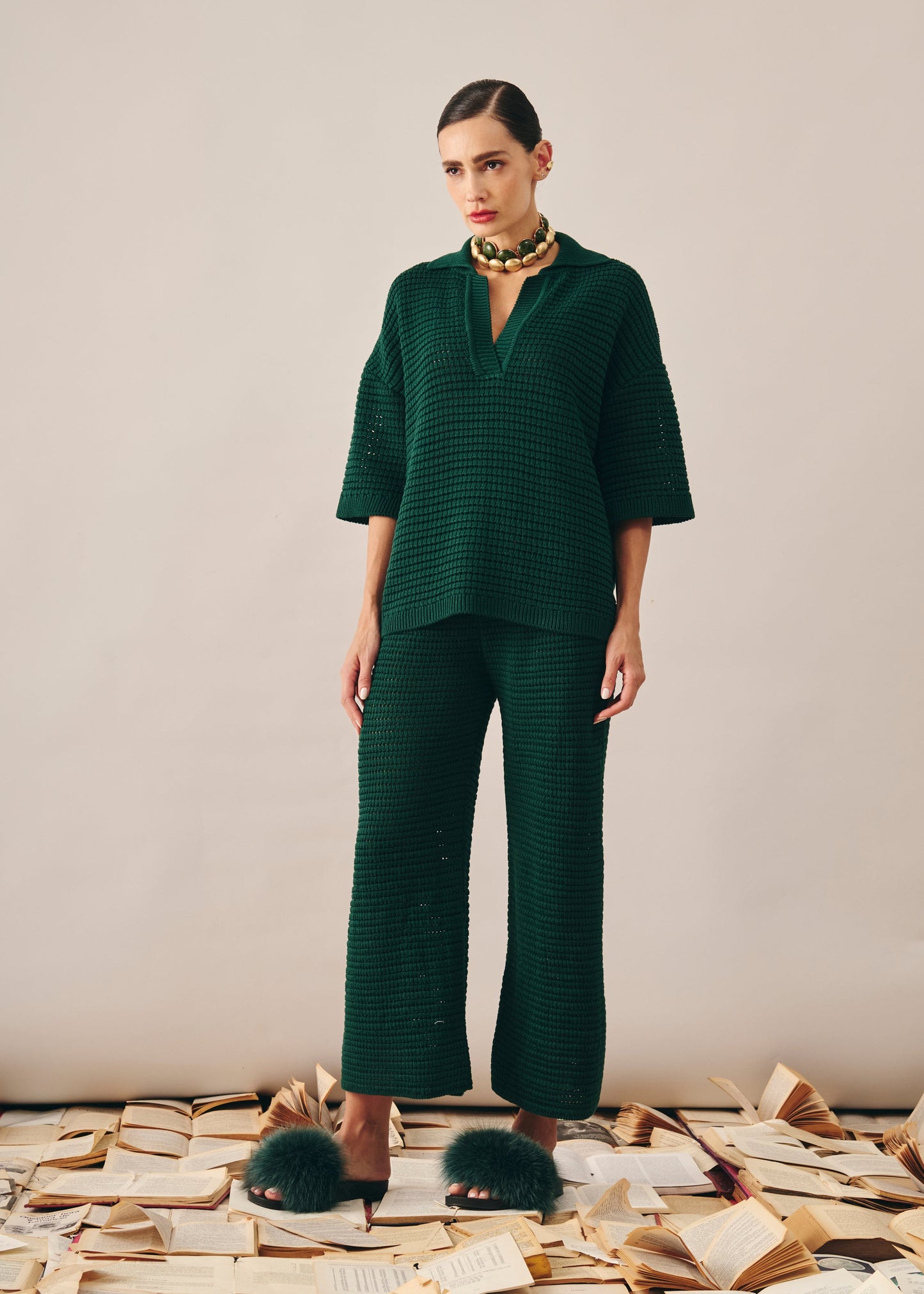 Conjunto Duda Tricot Verde