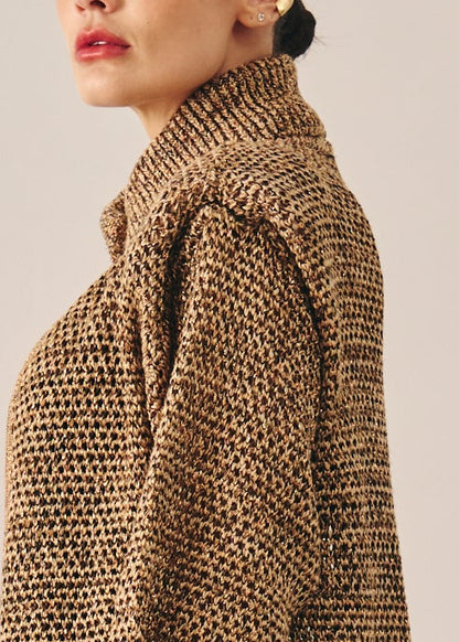 Casaco Domenica Lurex Bronze