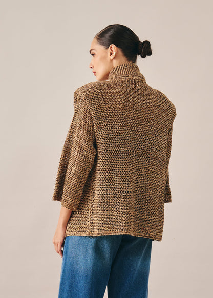 Casaco Domenica Lurex Bronze