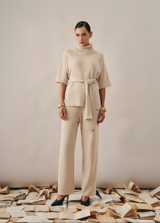 Conjunto Martina Tricot Bege