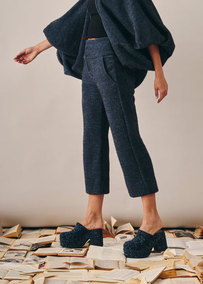 Calça Carol Veludo Azul