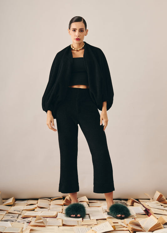 Casulo Serena Veludo Preto