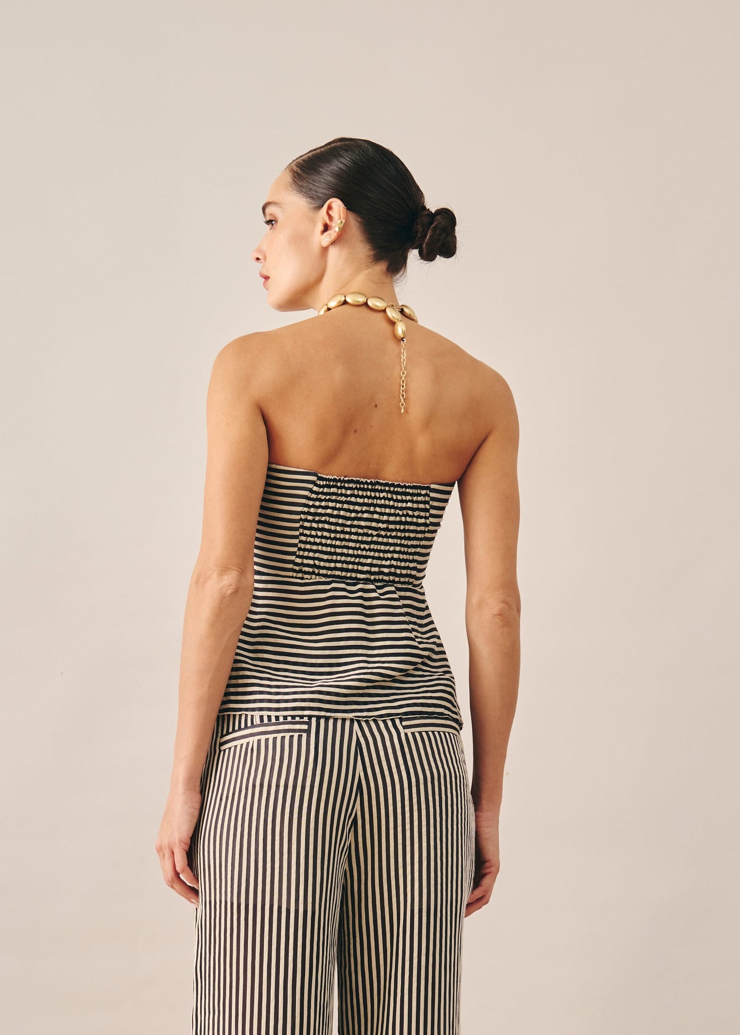 Blusa Blair listrada preto