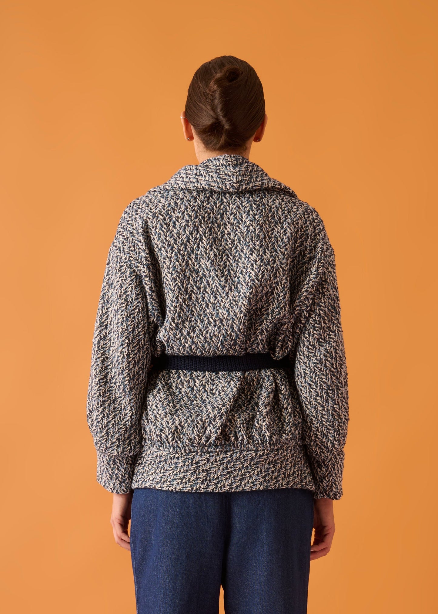 Casaco Maia Tweed Azul