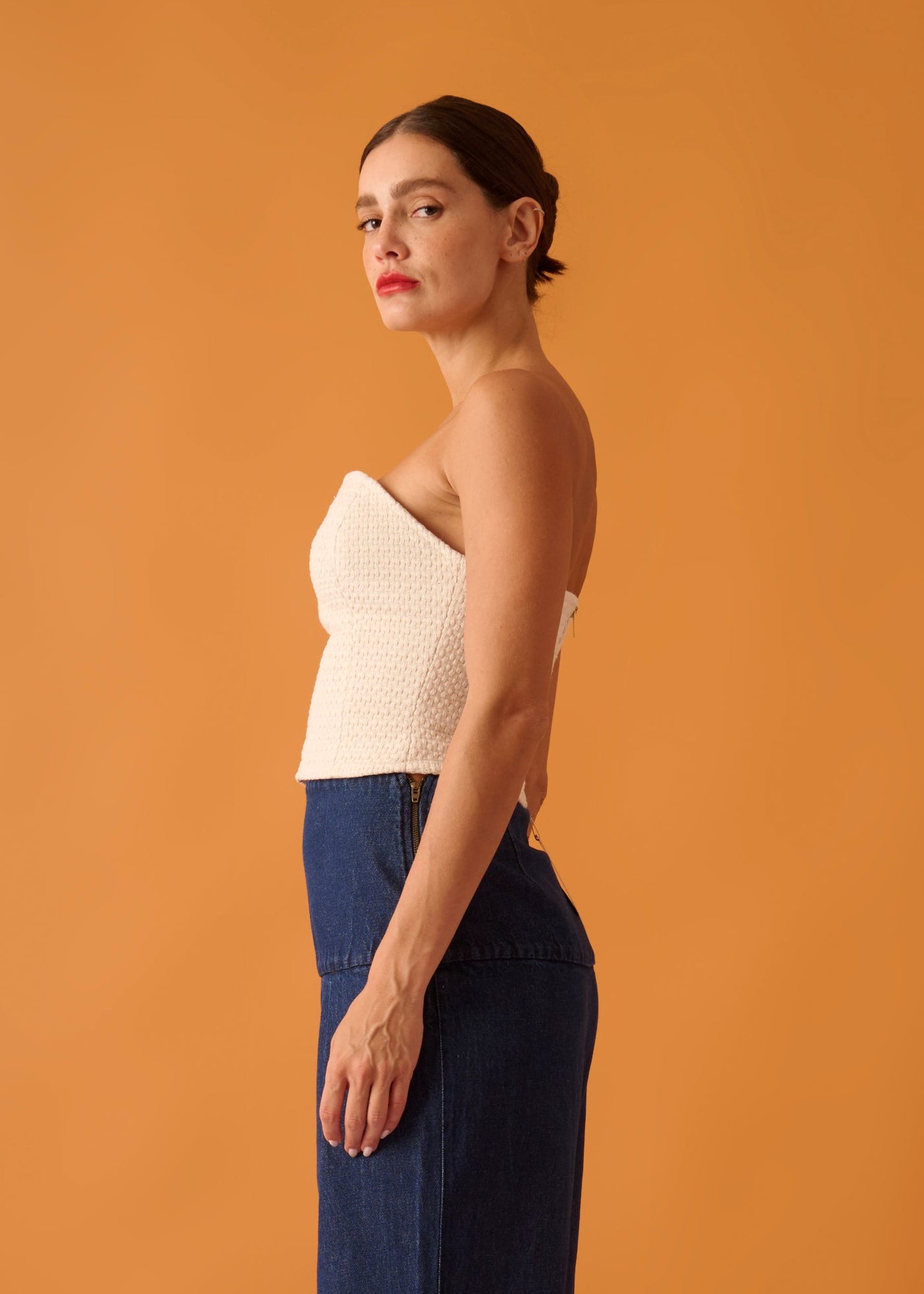 Top Ariela Tweed Off