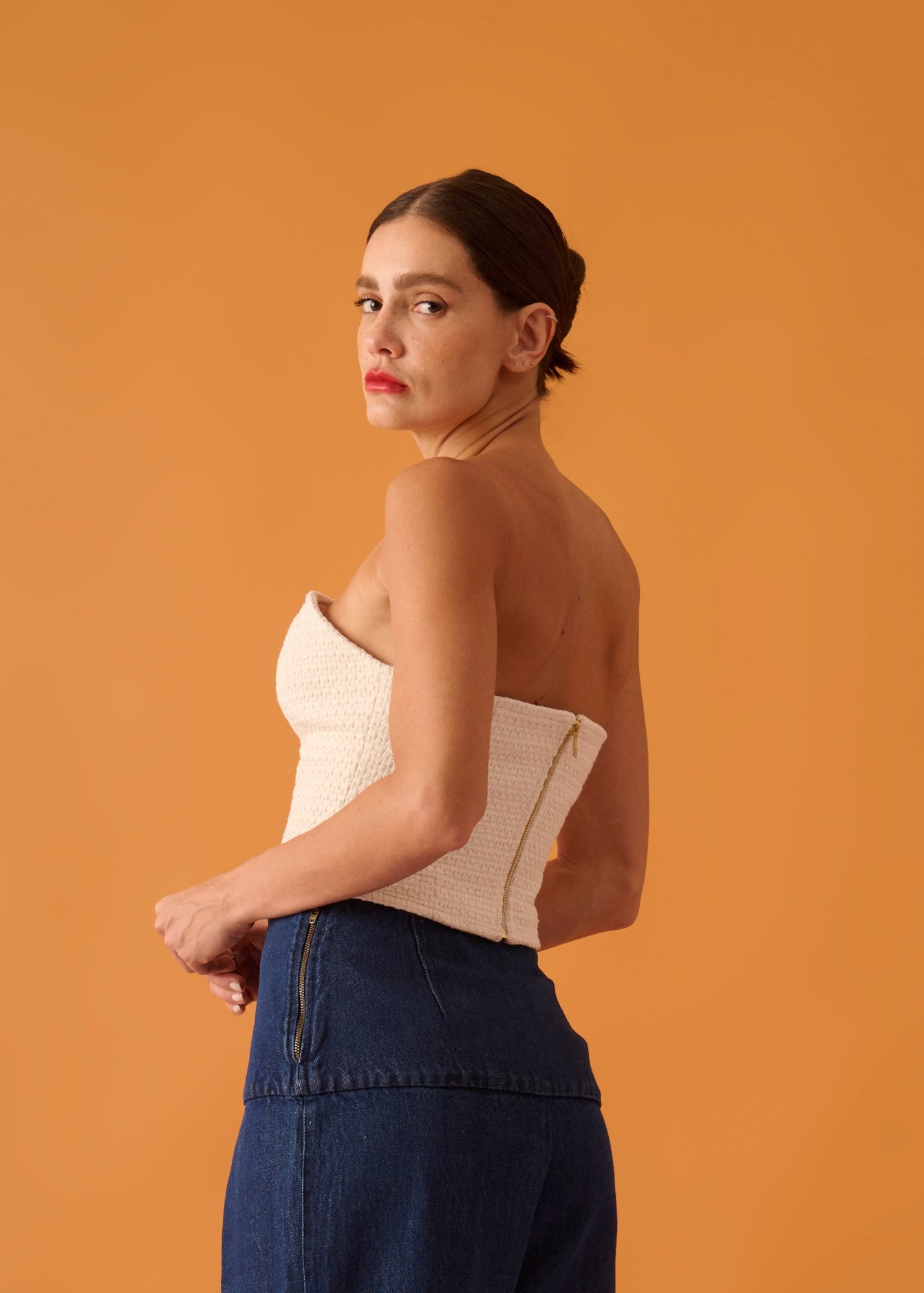 Top Ariela Tweed Off