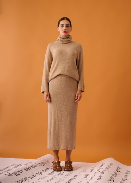 Conjunto de tricot  Avelã