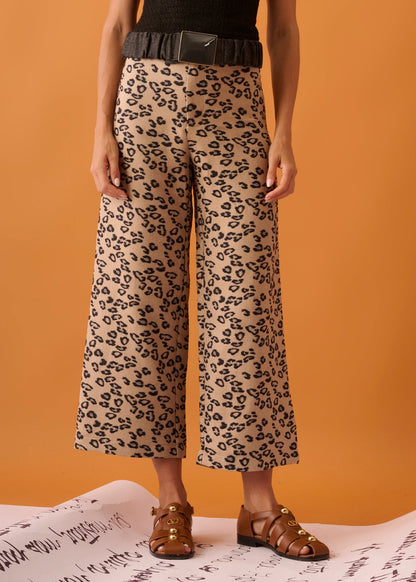 Calça Zaia Jacquard onça