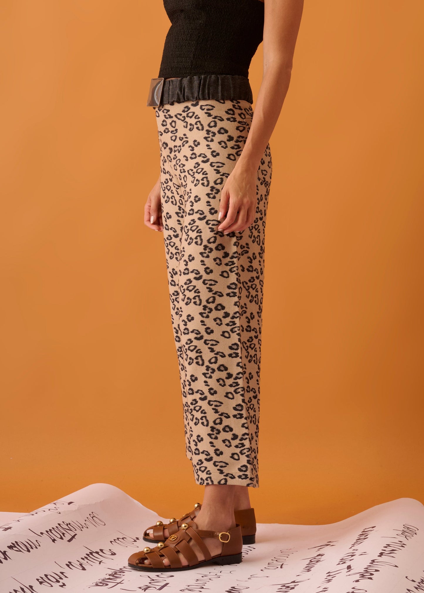 Calça Zaia Jacquard onça