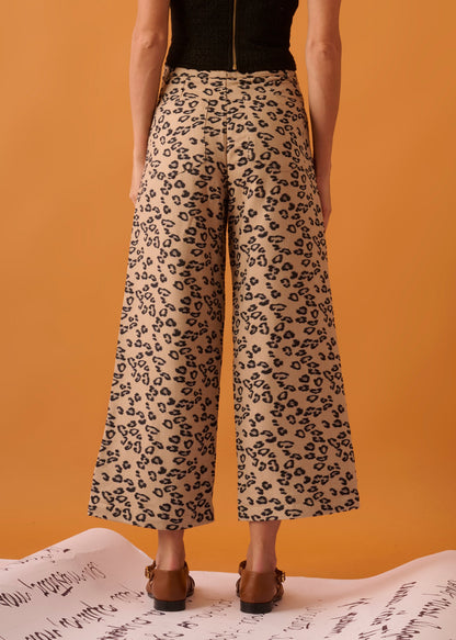 Calça Zaia Jacquard onça
