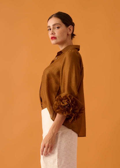 Camisa Camille Marrom