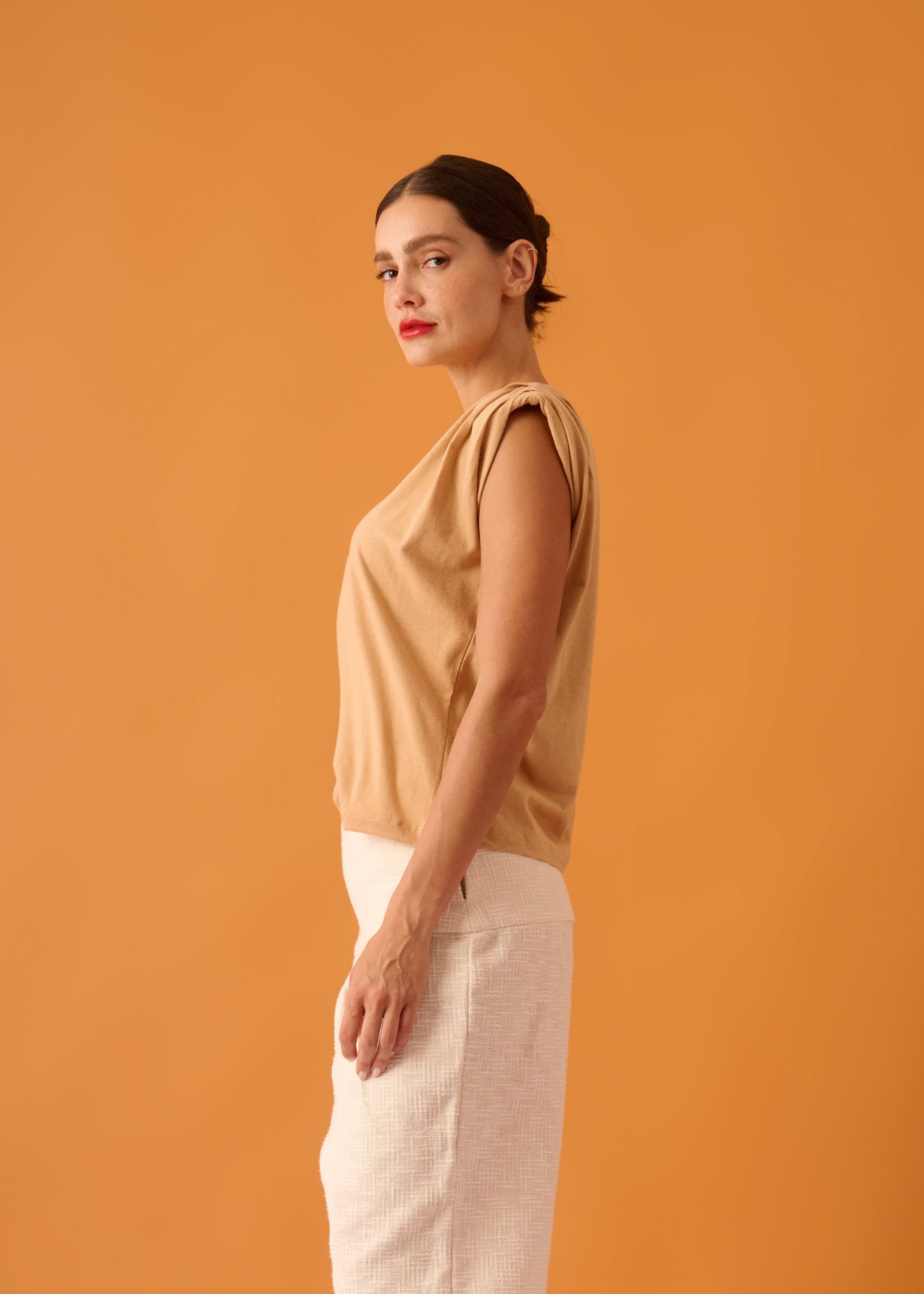 Blusa Olivia Doce de Leite