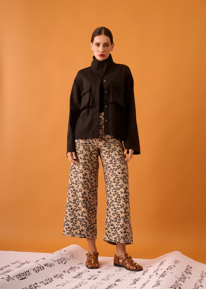 Calça Zaia Jacquard onça