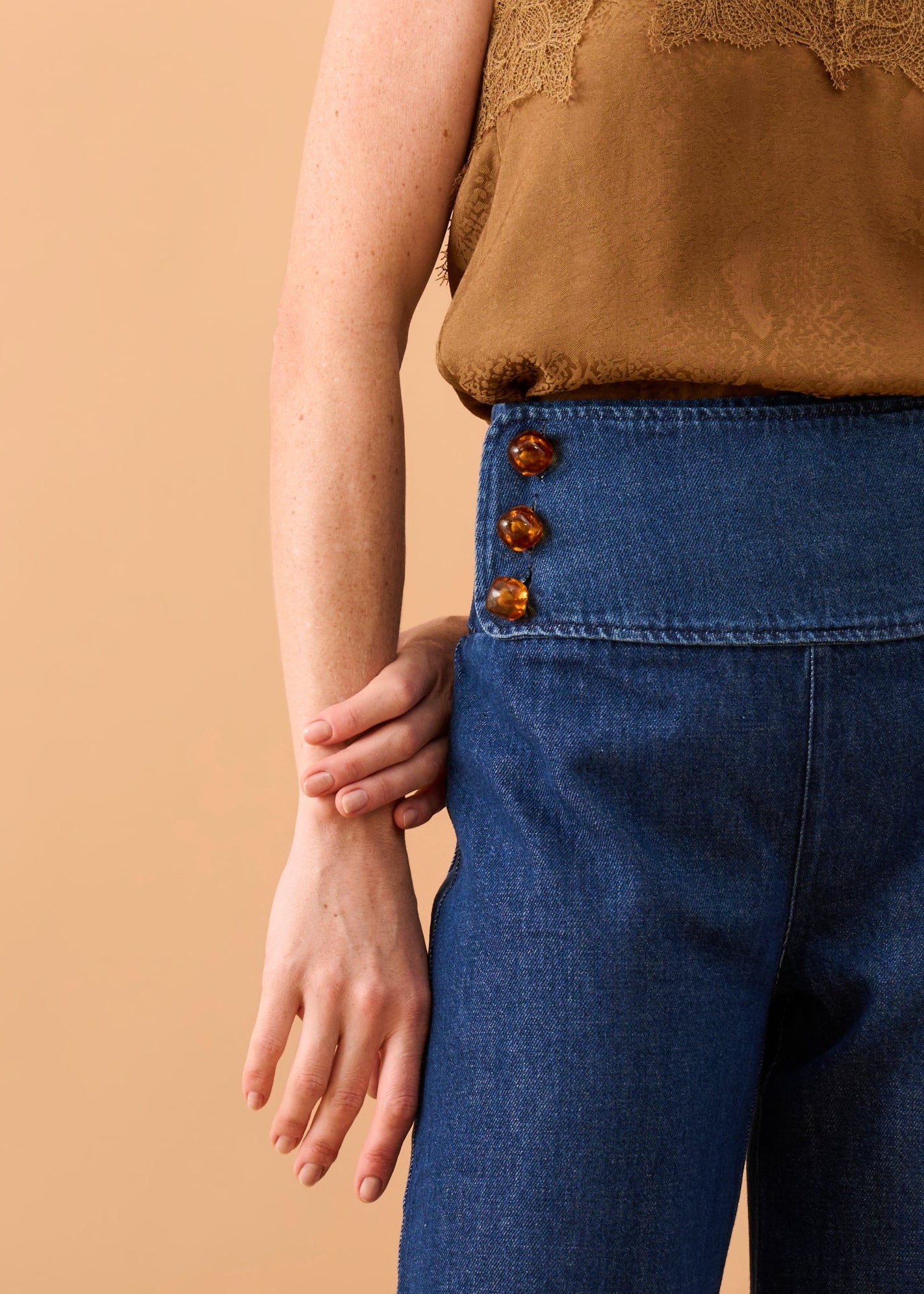 Calça Morgana Jeans Tartaruga