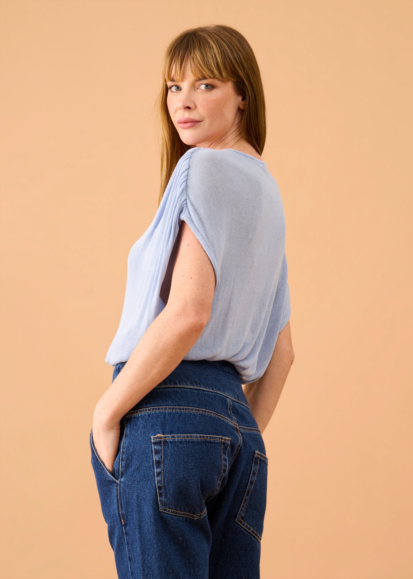 Blusa Leticia Tricot Azul Claro