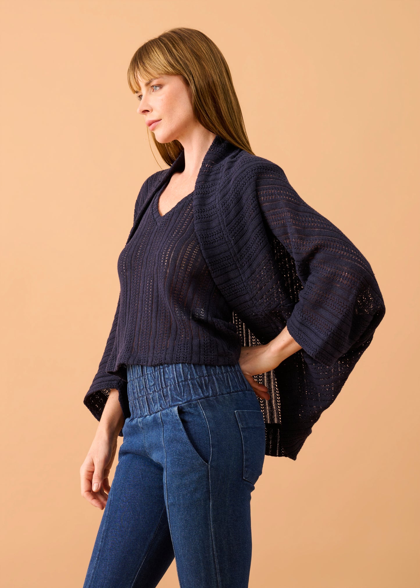 Casaco Luna Tricot Marinho
