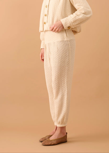 Calça Alê Tricot Off White