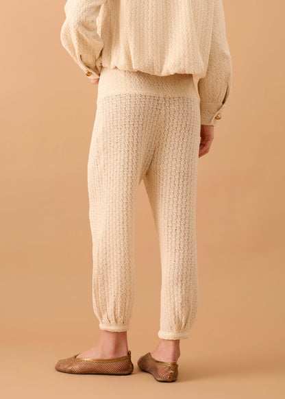 Calça Alê Tricot Off White