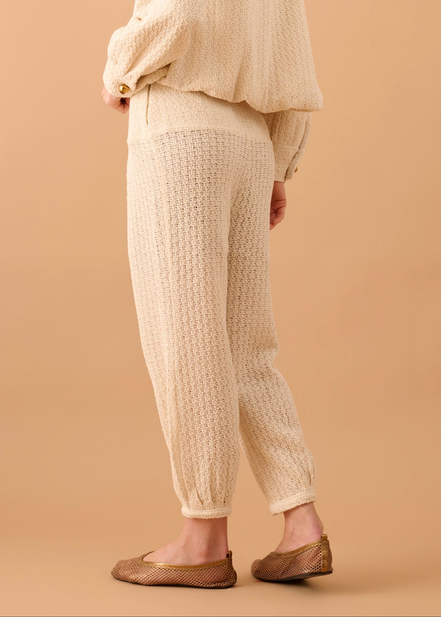Calça Alê Tricot Off White