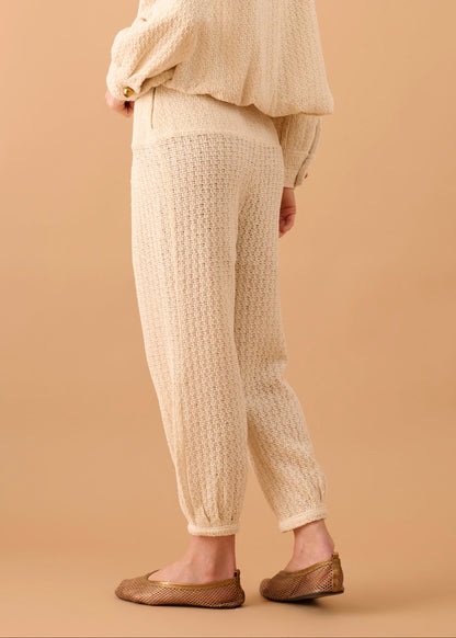 Calça Alê Tricot Off White