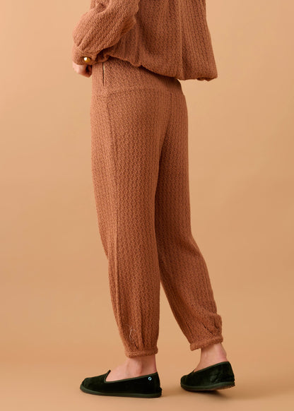 Calça Alê Tricot Marrom